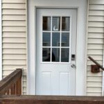 New exterior doors on a apartment building