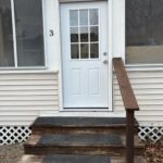 New exterior doors on a apartment building