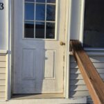 New exterior doors on a apartment building